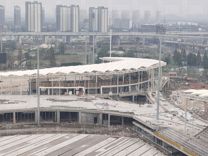 杭州亚运会棒（垒）球体育文化中心膜结构项目接近尾声