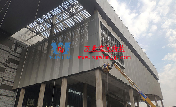 绍兴国际会展中心C1区展厅幕墙网格膜工程