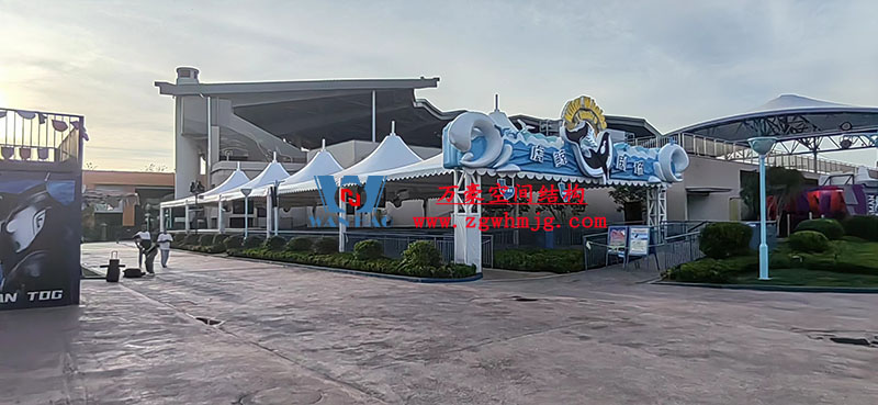 上海海昌海洋公园钢膜结构工程完工
