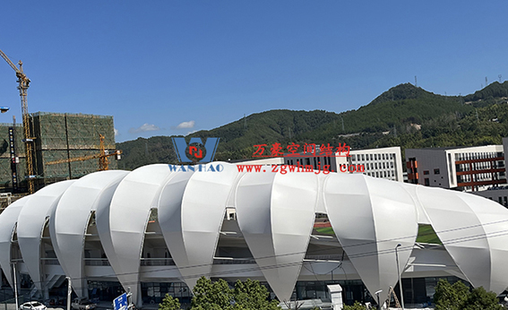 龙泉市体育场钢膜结构工程
