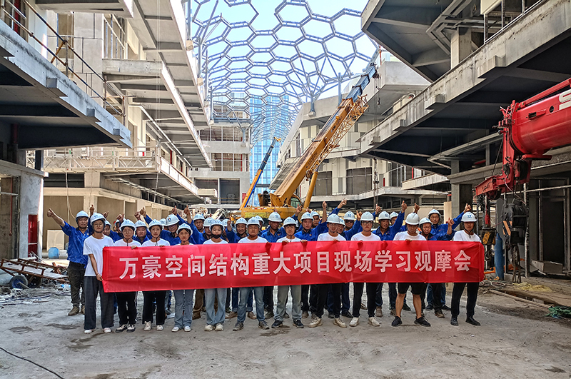 嘉兴长安里ETFE气枕膜结构顶棚工程现场学习观摩会