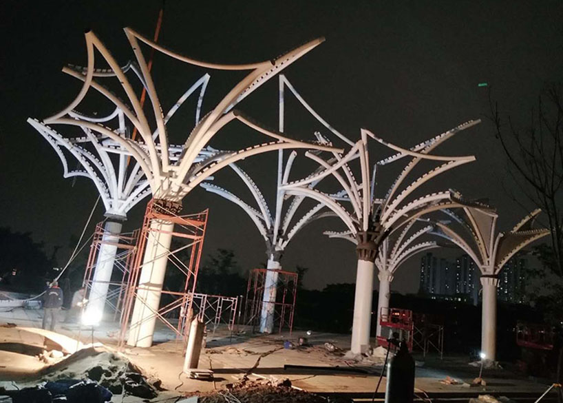 东莞市东江西岸异型钢结构项目