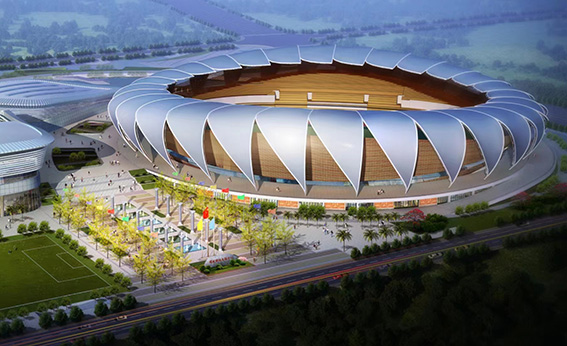 瑞丽国际文体中心建设项目体育场屋面膜结构工程
