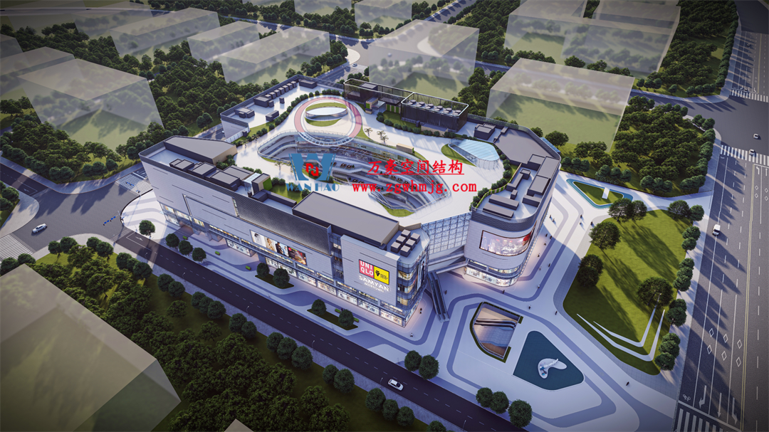 广州从化凤凰新天地商业街天幕项目：ETFE+PTFE膜结构打造城市灵动