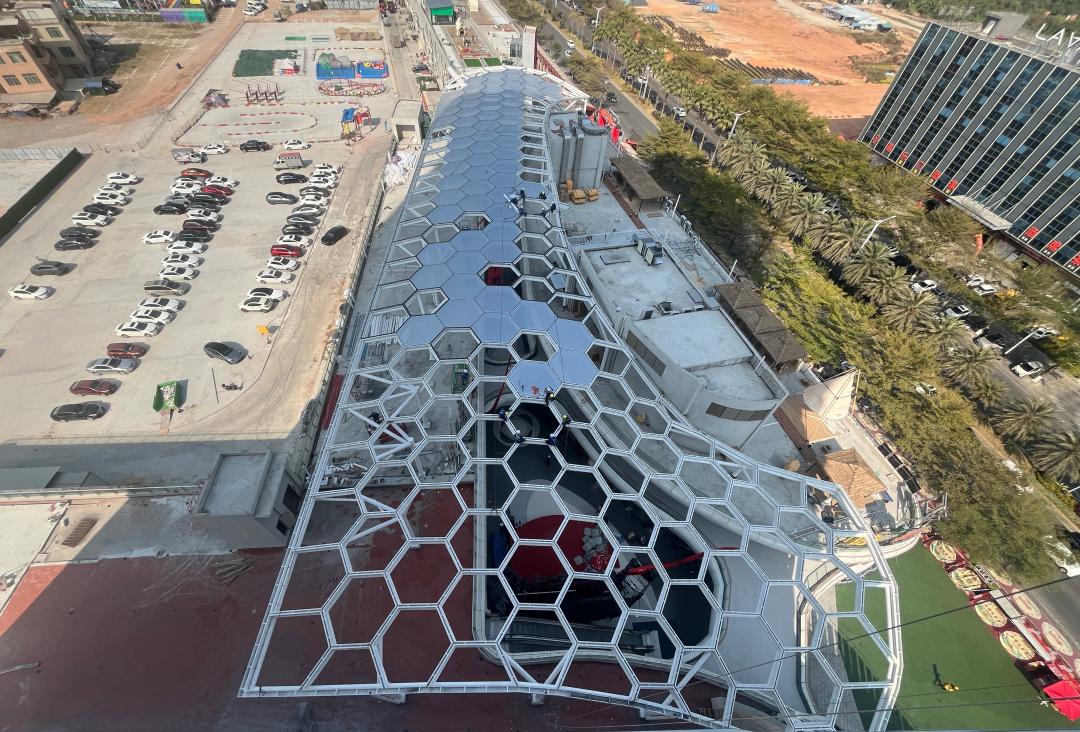 广州茂名总汇天街商业街钢结构工程