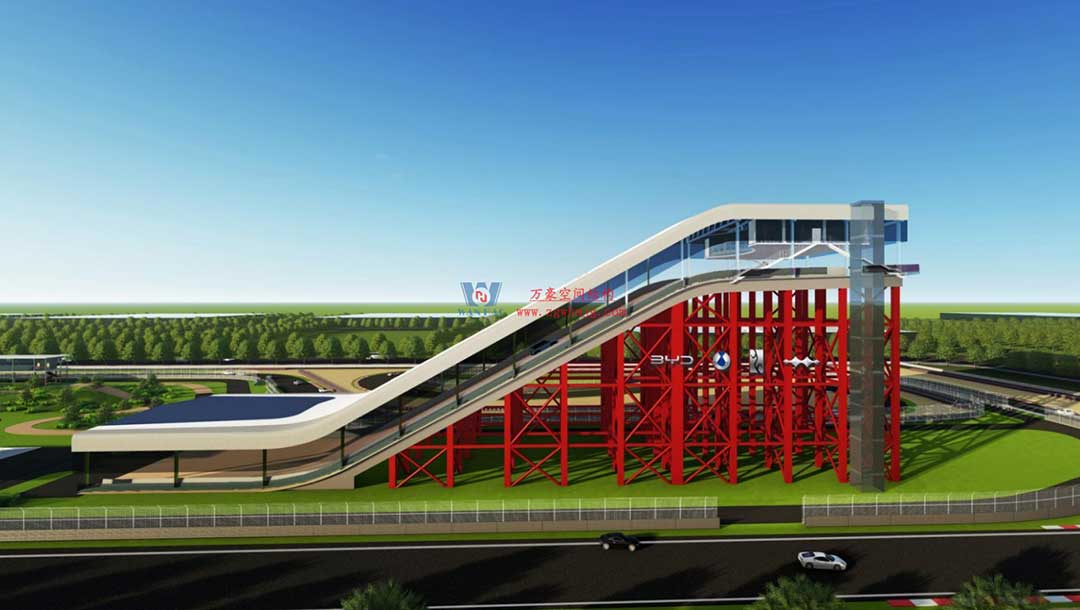 比亚迪赛车场惊现“风之翼”！又一座PTFE膜结构干拔沙坡顶棚拔地而起