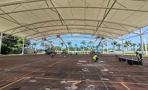 澳大利亚希望岛网球中心PTFE膜屋面工程