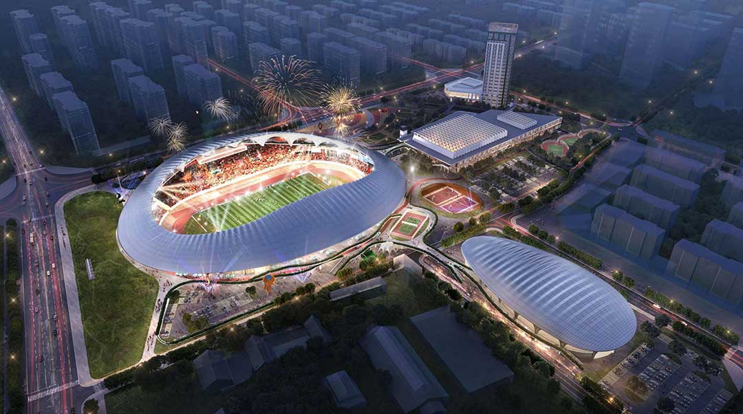 重磅进展！蓬莱体育场迈入膜结构安装关键期，文体新地标加速崛起