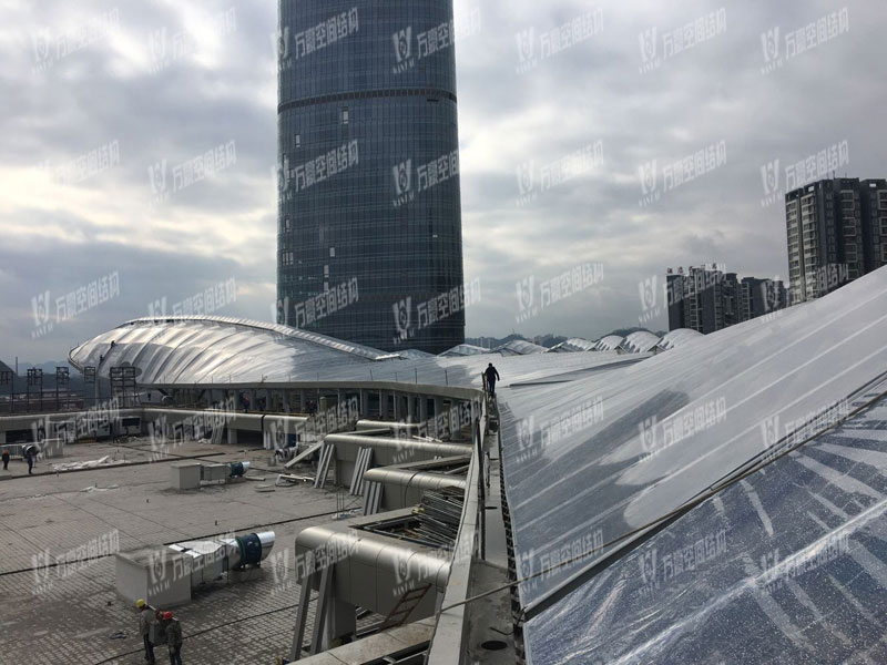 遵义高铁新城ETFE天幕膜结构项目
