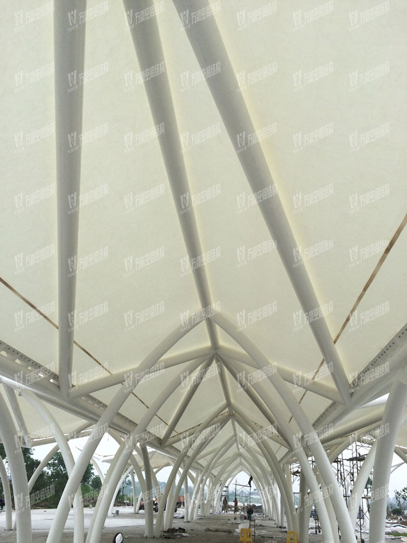 海宁龙渡湖景观遮阳膜结构